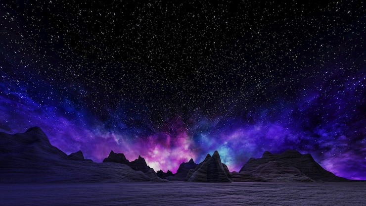 Photo sfバーチャルリアリティ風景サイバーパンクスタイルの3dレンダリング、ファンタジー宇宙と宇宙雲の背景