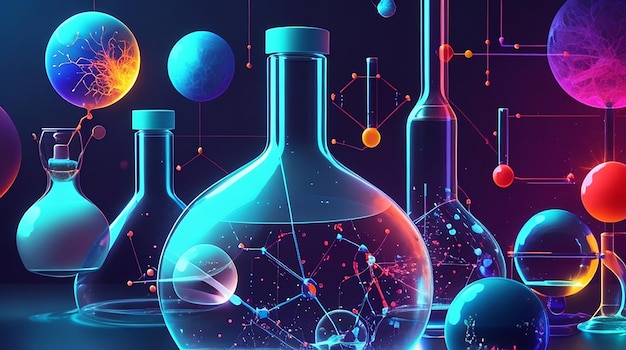 Premium AI Image | Science background design