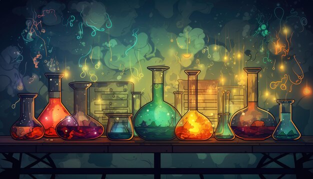 Science background illustration