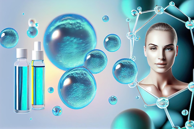 Science cosmetic 3D Collagen serum and vitamin