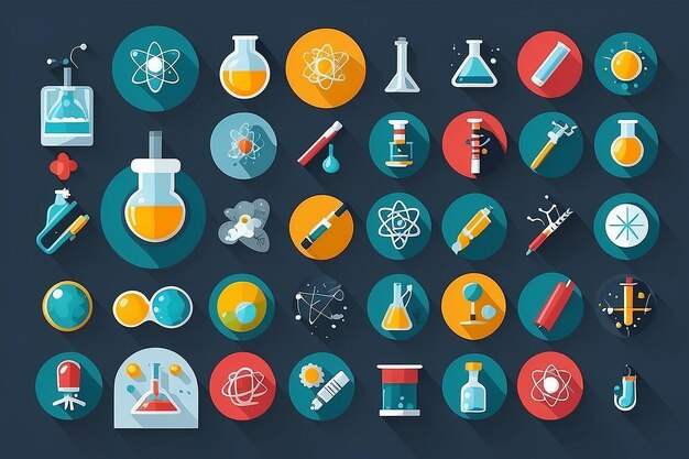 Photo science icons