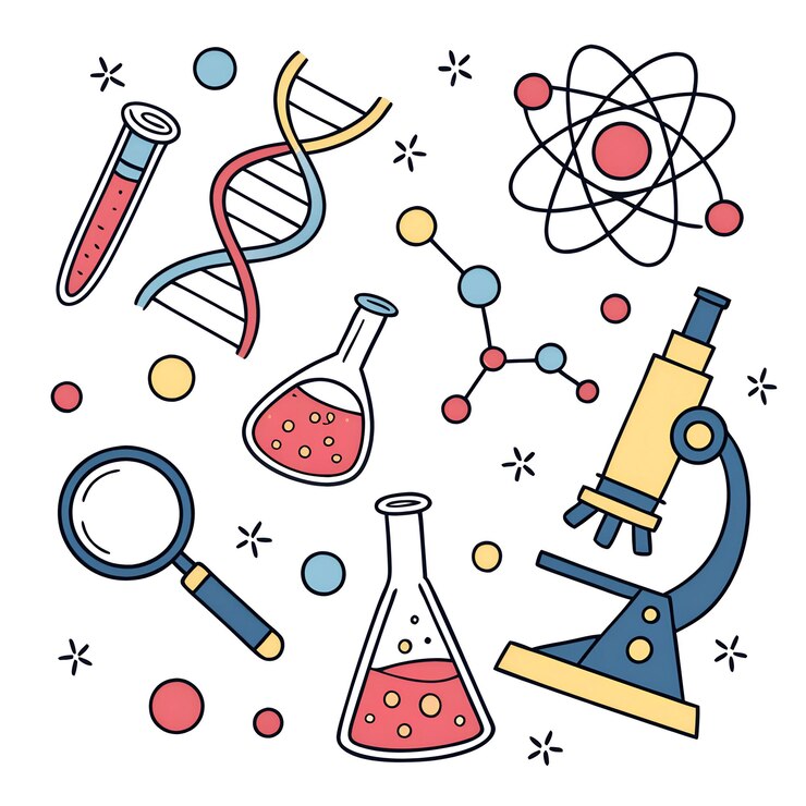 Photo science lab objects