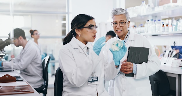 science people and training with petri dish in laboratory for medical research experiment and practical exam girl woman and biochemistry internship and discussion on study and clinical analysis