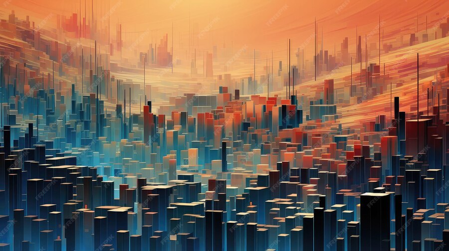 Premium AI Image | science sorting algorithm data illustration digital ...