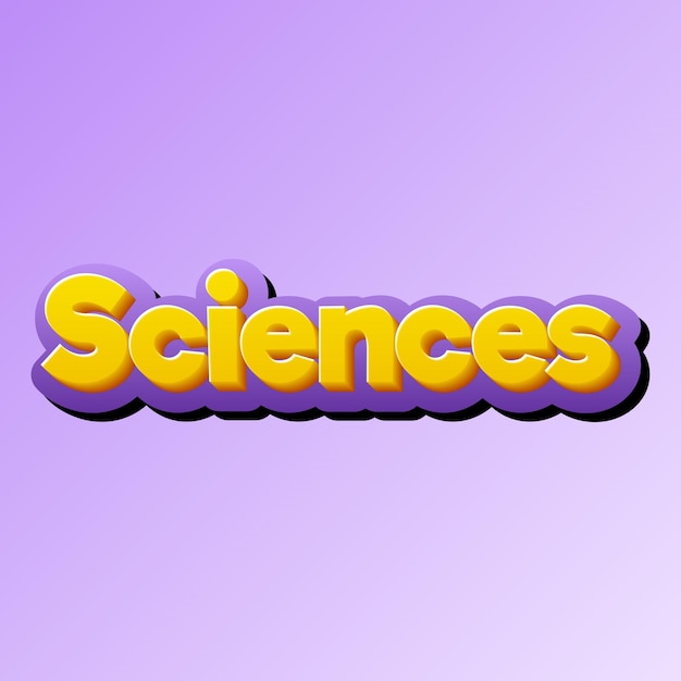 Sciences text effect gold jpg attractive background card photo