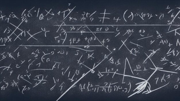 Photo scientific formulas on chalkboard
