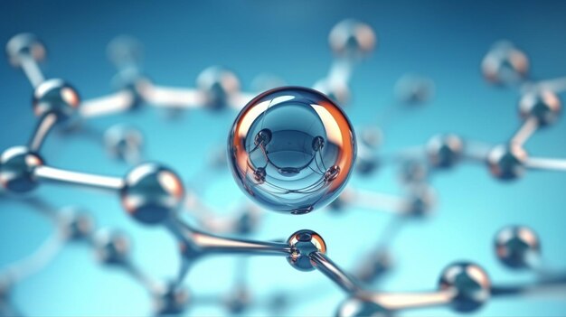 Scientific molecule background Created with generative Ai technology