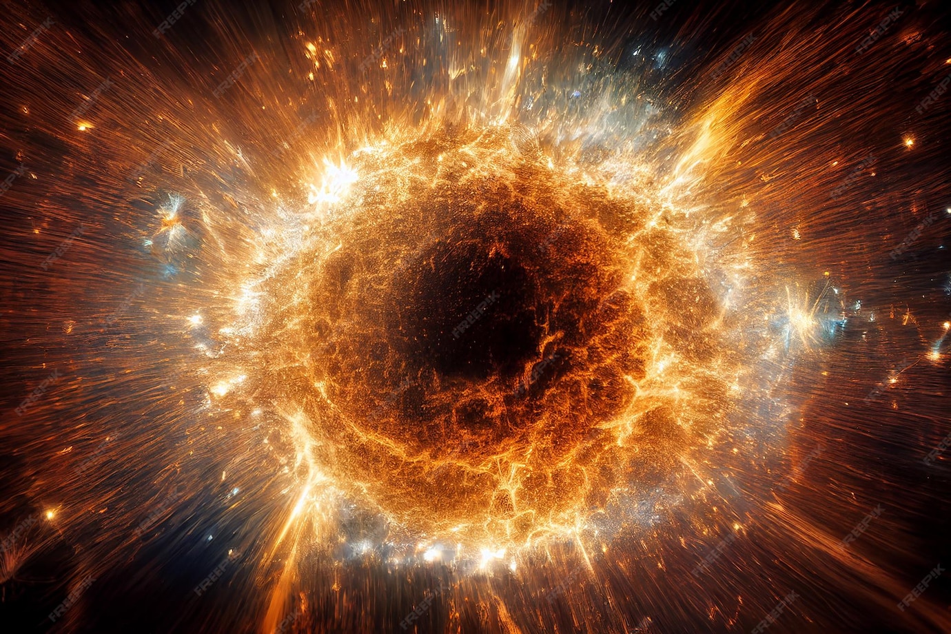 Premium Photo | Scientific Theory of The Moment of Big Bang 3D