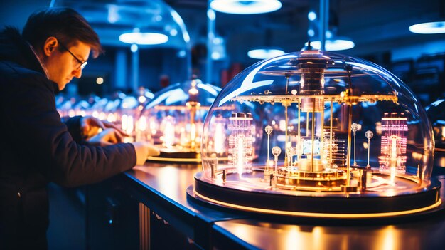 Premium AI Image | Scientist Engaged in CuttingEdge Quantum Computing ...