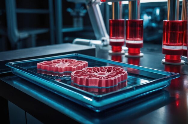 Photo scientist examining a human organ