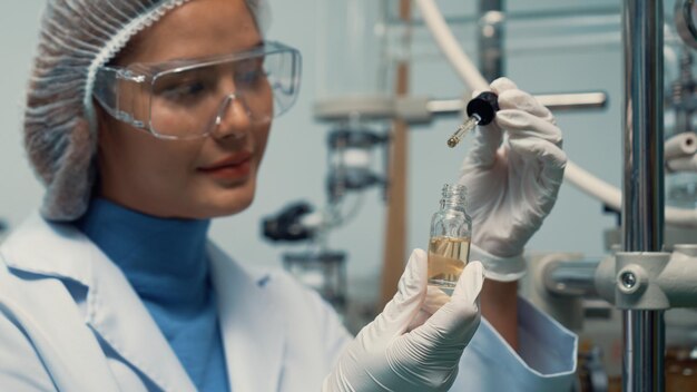 Scientist Test Cbd Hemp Oil Product In Curative Cbd Lab