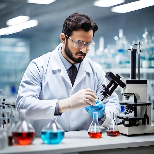 Scientist working in the laboratory