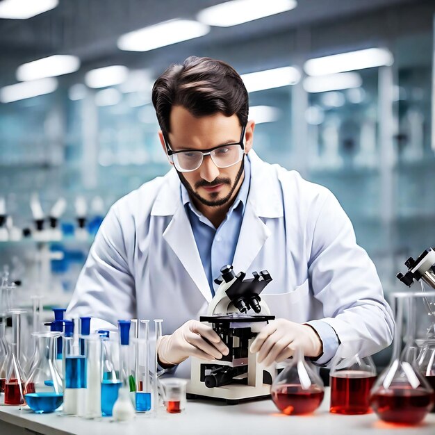 Scientist working in the laboratory