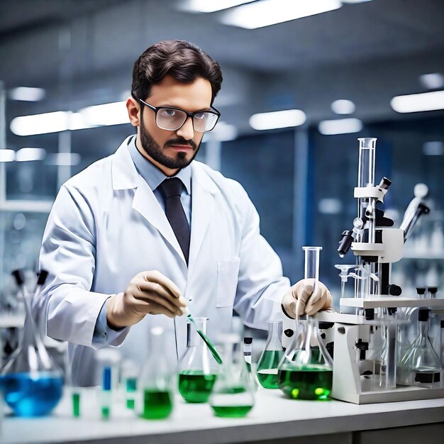 Scientist working in the laboratory