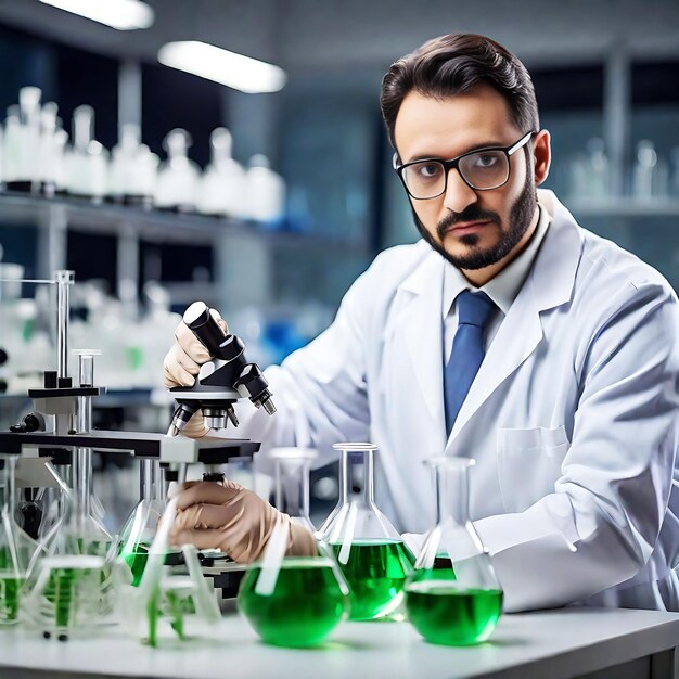 Scientist working in the laboratory