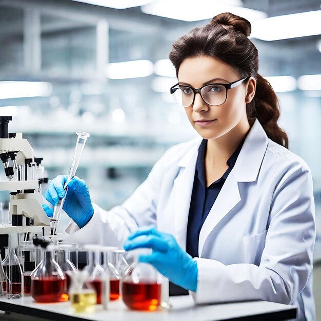 Scientist working in the laboratory