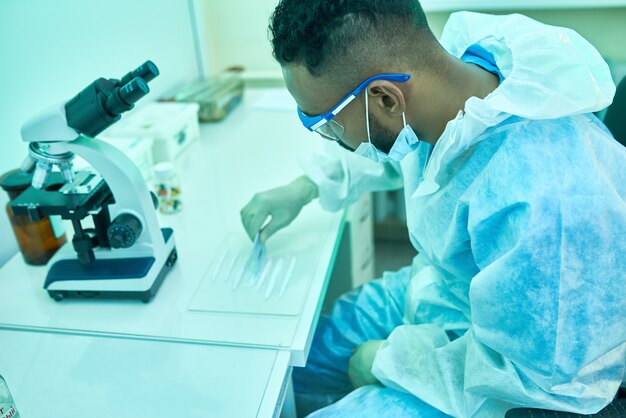 Scientist Working Medical Lab