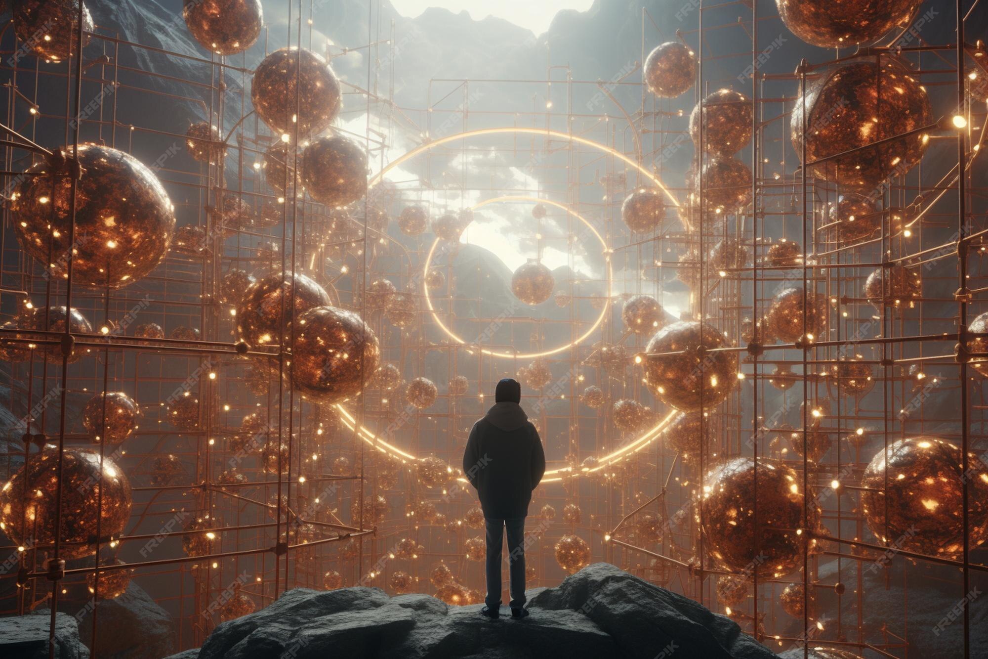 Premium Photo  Scientists navigating a labyrinthine network of pa 00598 00