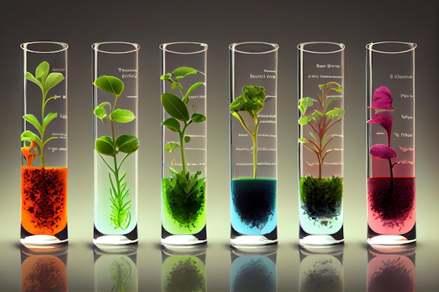 Scientists use test tube to study plants