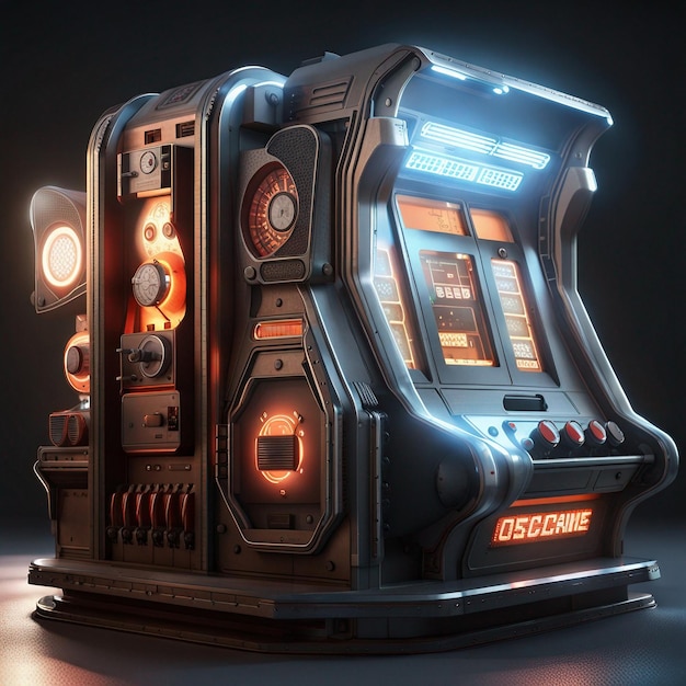 A scifi box 3d model concept art