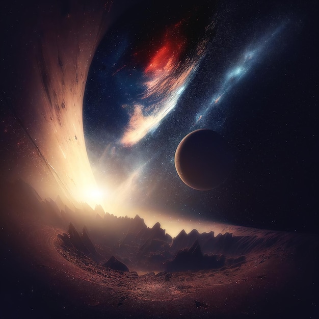 Scifi galaxy universe background photo