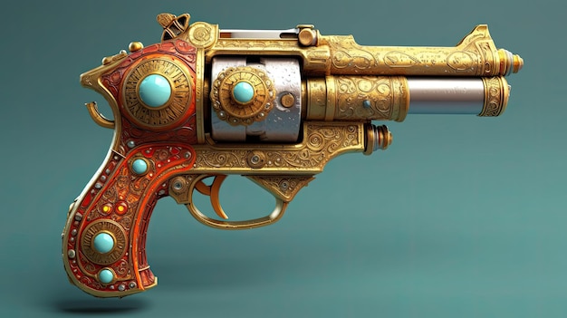 SciFi Gun Design Concept Art gegenereerd door AI