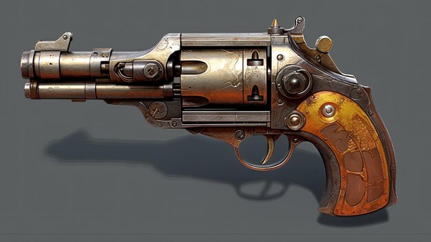 SciFi Gun Design Concept Art generated by AI