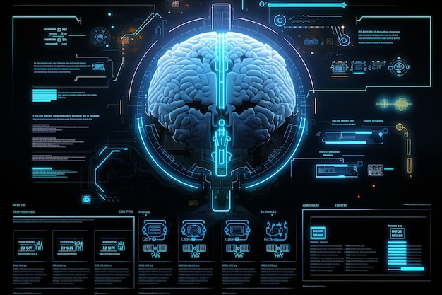 Photo scifi hud line elements hitech elements