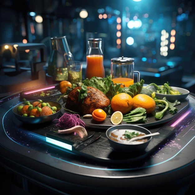 Scifi kitchen of the future