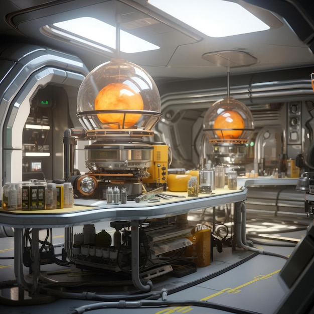 Scifi kitchen of the future