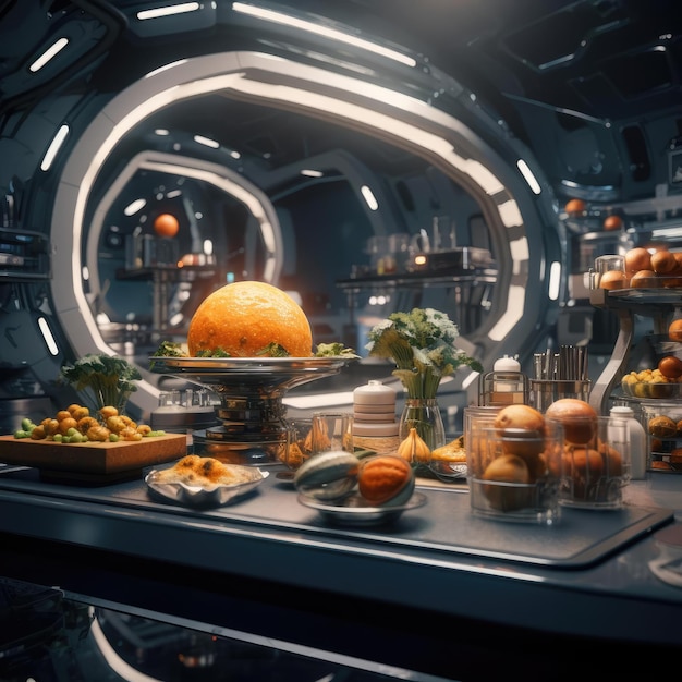 Scifi kitchen of the future