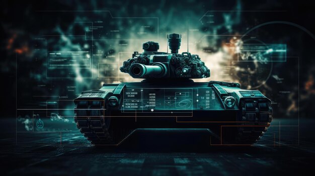 Scifi military tank