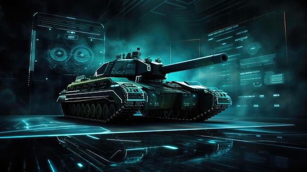 Scifi military tank