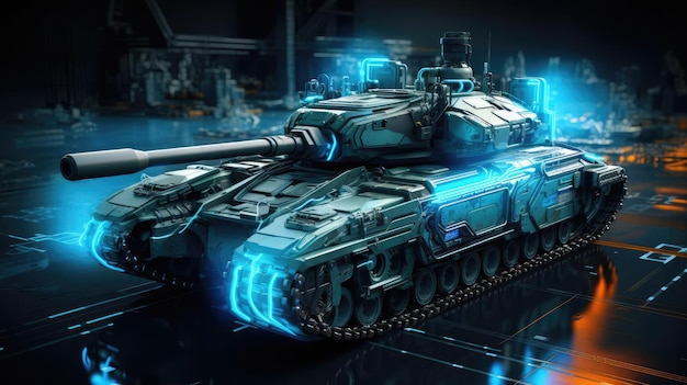 Военный танк Scifi