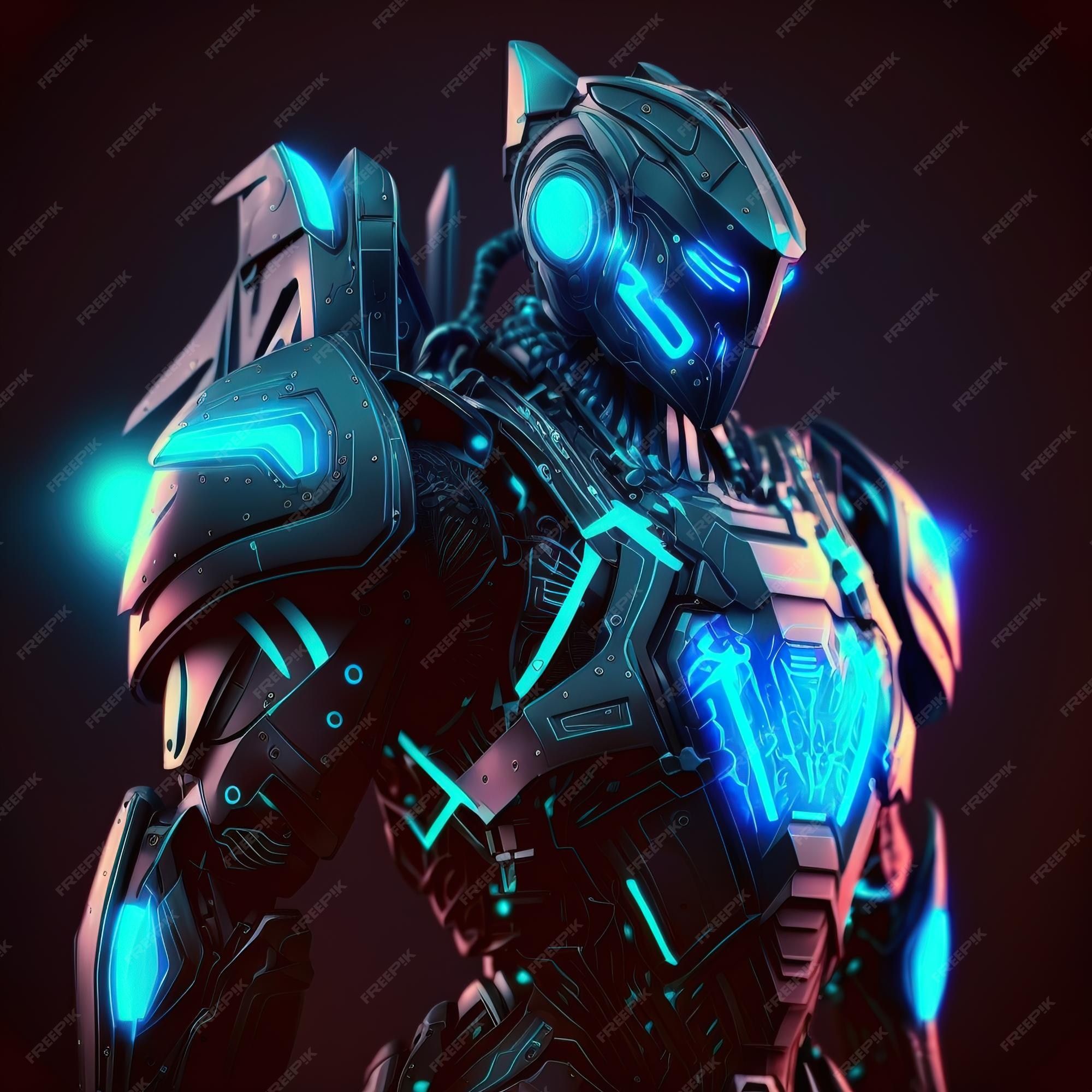 svovl arv udkast Premium Photo | Scifi robotic exoskeleton armor with human operator inside  robot with neon glow 3d illustration