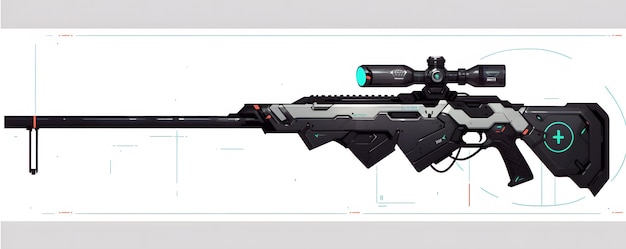 Scifi sniper rifle