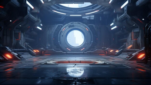 Photo scifi space environments game background