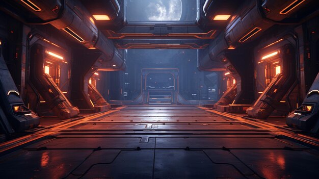 Foto scifi space environments spel achtergrond