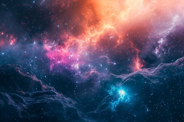 Scifi space exploration template an imaginative design featuring cosmic elements space scenes