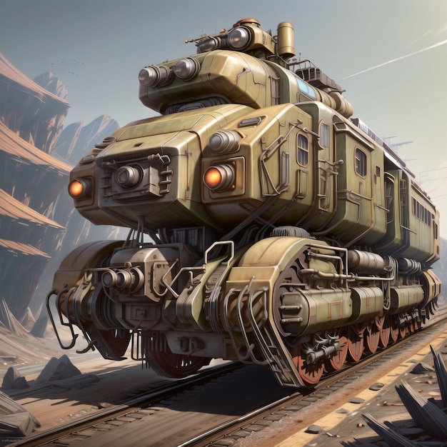 Scifi tech train