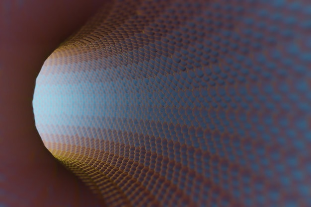 scifi tunnel abstract hightech tunnel as background in the style of cyberpunk or hightech future
