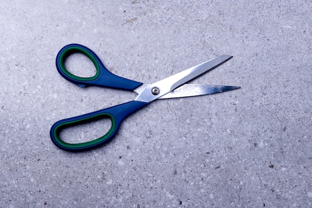 Scissor on the table