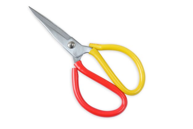 Photo scissors isolated on a white background