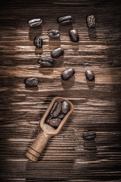 Scoop coffee beans