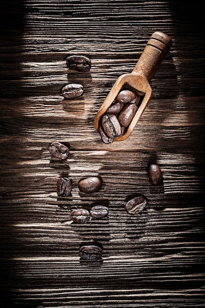 Scoop coffee beans