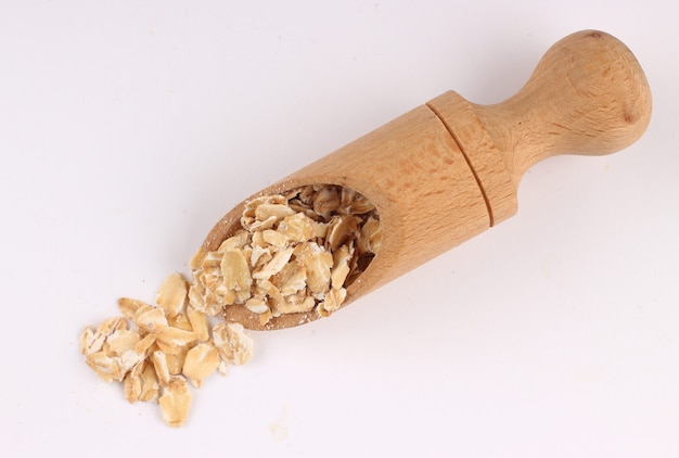 Scoop and oatmeal flakes 