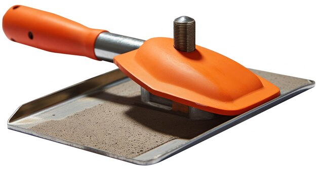 a scoop of sand is being poured into a tray.