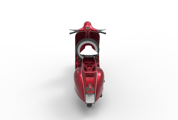 Scooter 3d rendering premium image