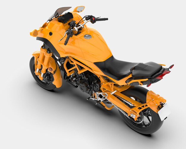 Scooter geïsoleerd op achtergrond 3D-rendering illustratie