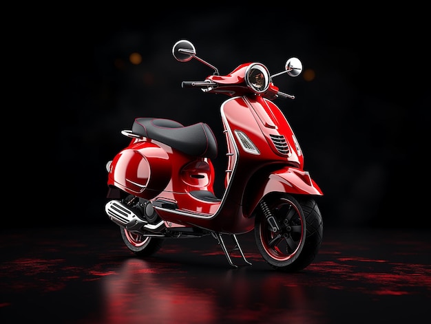 scooter motocycle studio style photo
